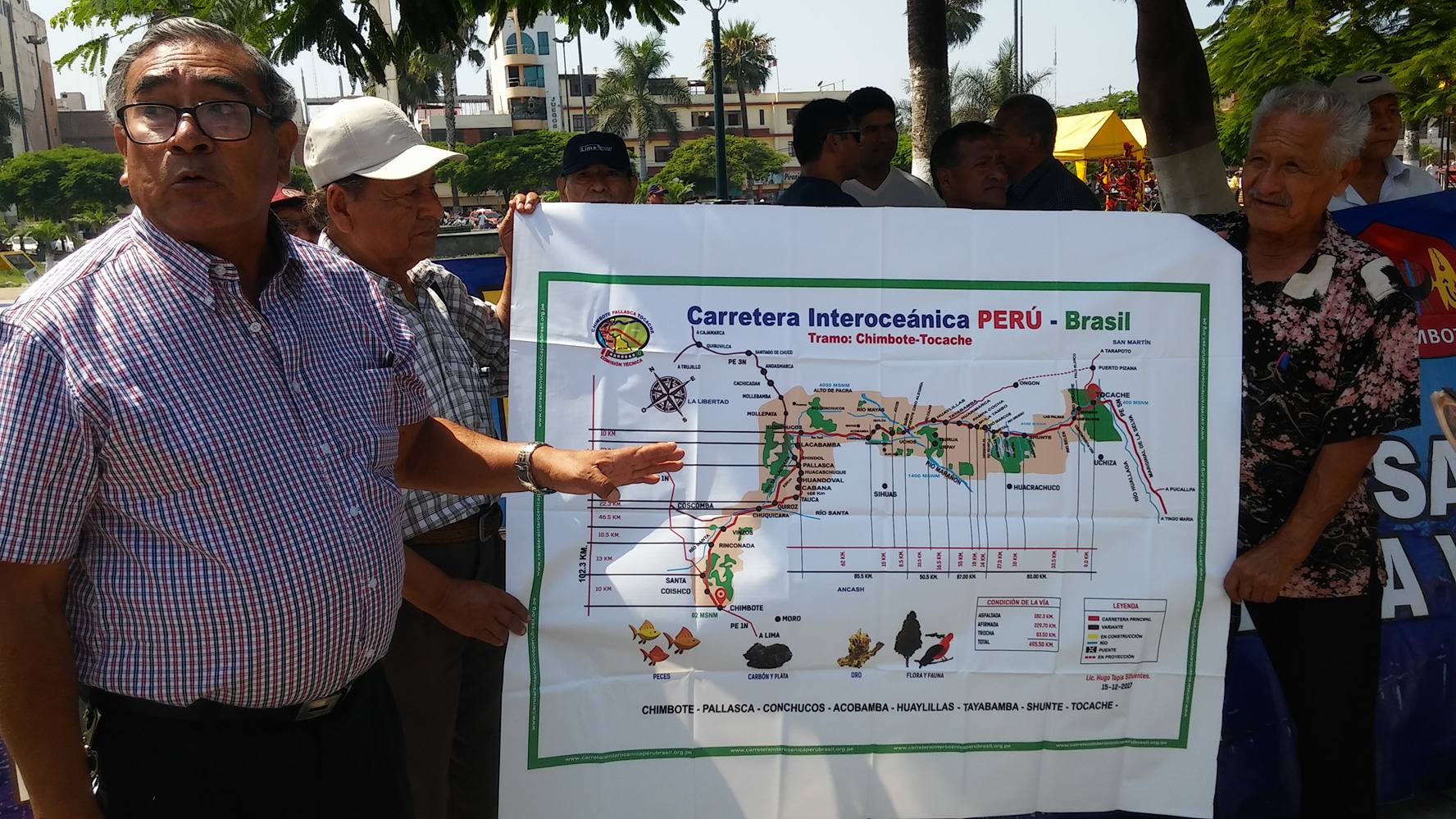 Piden apoyo del gobernador de Áncash para culminar proyecto de carretera Perú -Brasil