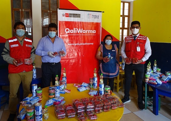 Áncash: Municipalidad de Acopampa entrega alimentos frescos para complementar alimentación escolar  