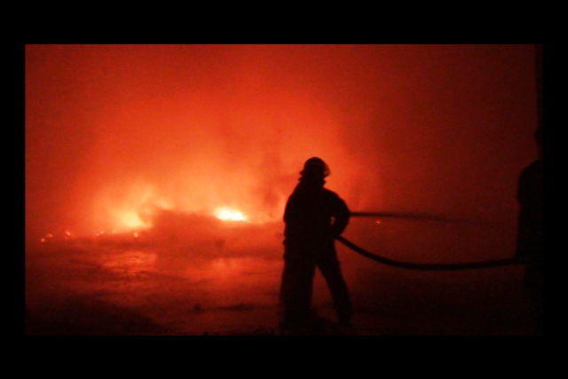 Incendian planta de tratamiento de residuos sólidos de Chimbote