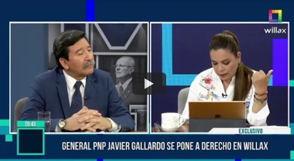 Excomandante general de la PNP Javier Gallardo es capturado luego de entrevista en Willax 