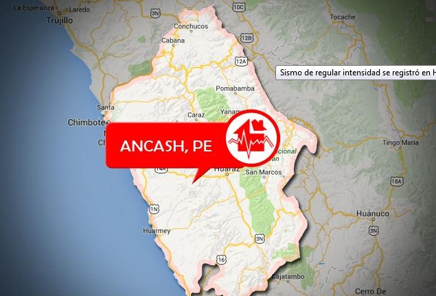 Sismo de 4 grados en la escala de Richter se registró esta mañana en Huarmey