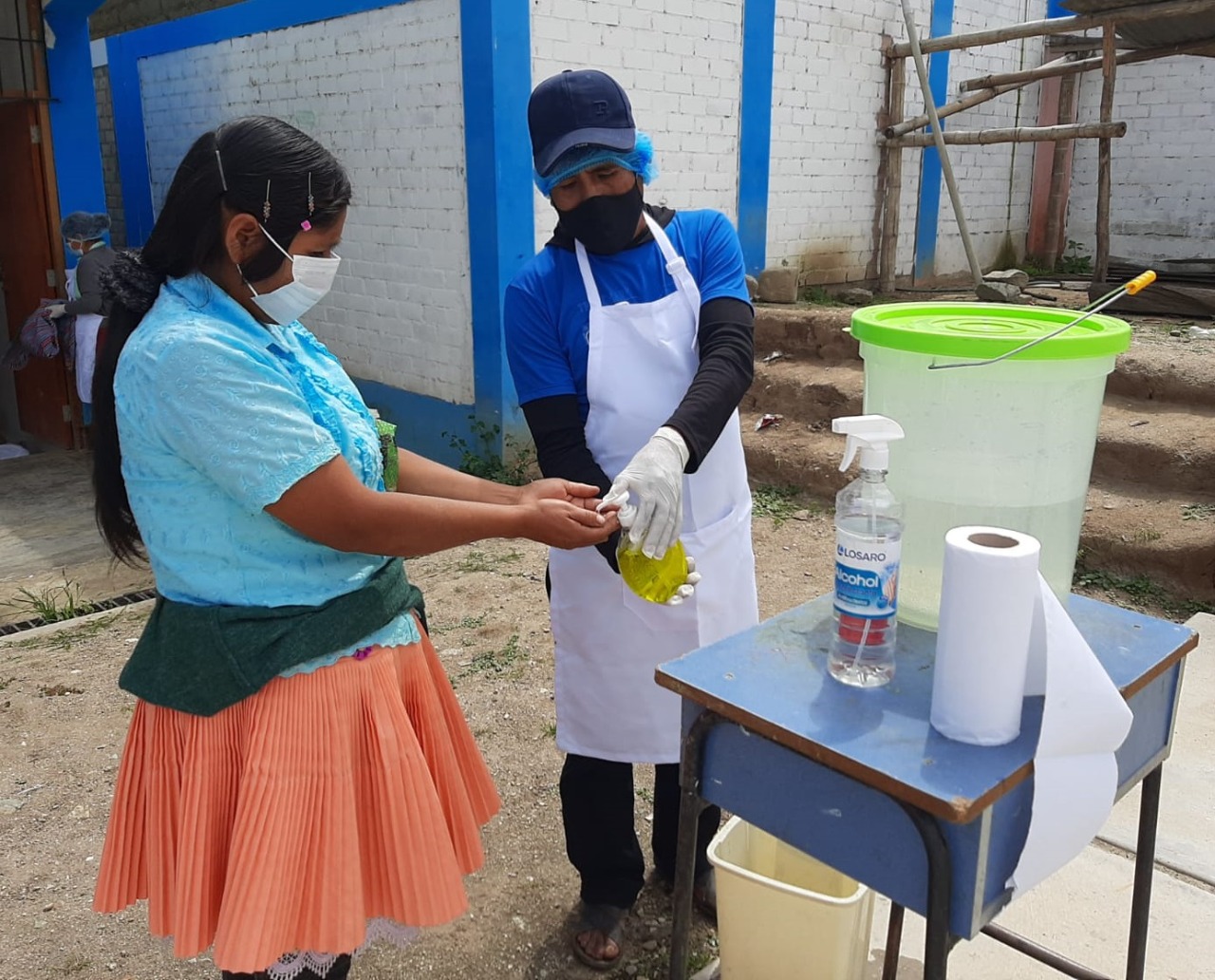 Promueven cumplimiento de protocolos sanitarios en entrega de alimentos en la sierra de Áncash 