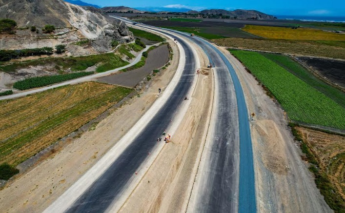 Al cierre del primer trimestre del 2024, la vía de Evitamiento Chimbote tiene más del 80% de avance