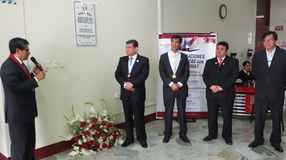 Inauguraron Sistema de Notificaciones Electrónicas en la Corte Superior del Santa