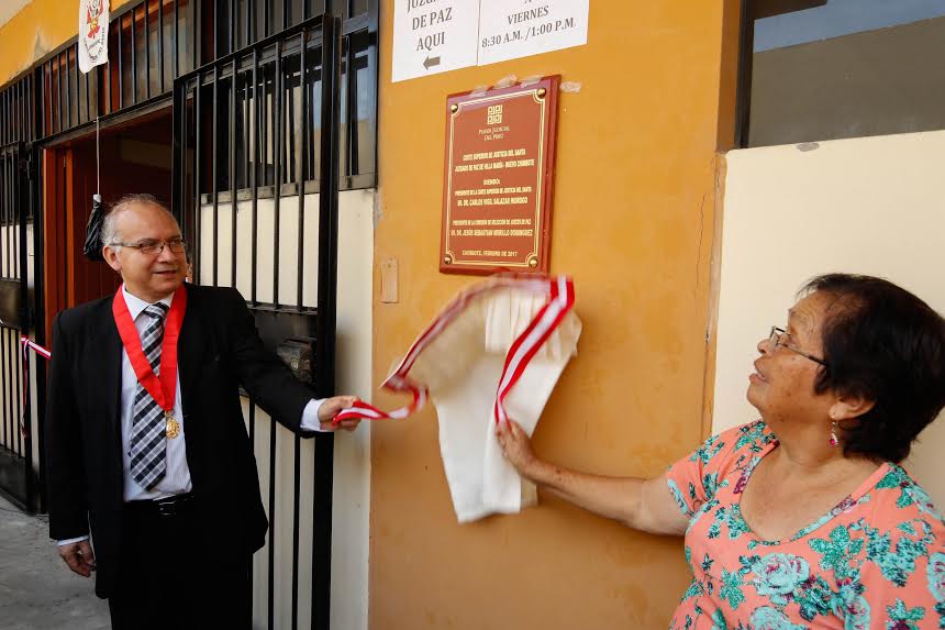 Nuevo Chimbote: Corte del Santa inauguró oficinas de Juzgados de Paz en Villa María y Bellavista