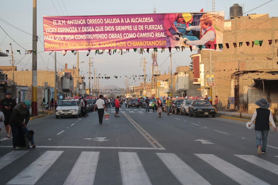 Chimbote: inauguran primera etapa de la avenida y jirón Camino Real 
