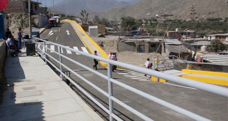 Inauguraron obra de mejoramiento vial en Moro