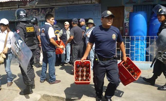 Cierran chicherías y bares clandestinos e incautan 143 cajas de cerveza