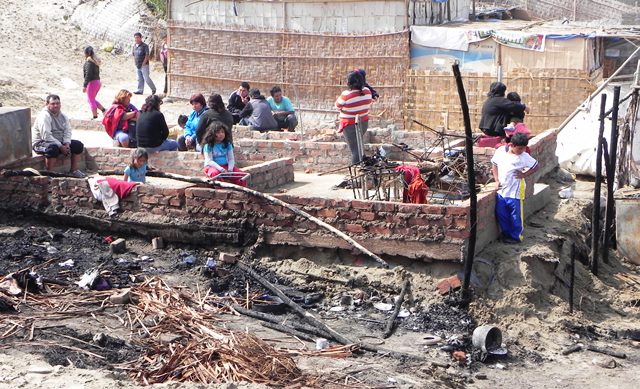 Sujeto ebrio murió calcinado en voraz incendio en “San Pedro” 