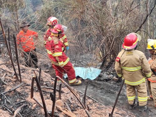 Áncash: reportan cuarta víctima mortal a causa de los incendios forestales
