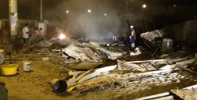 Incendio dejó en la calle a humilde familia en sector "Bello Sur"