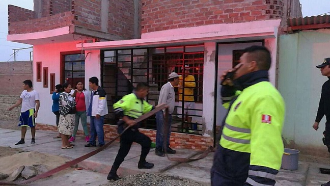 Chimbote: Serenos y bomberos controlaron una fuga de gas en el barrio San Pedro