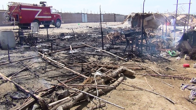 Nuevo Chimbote: incendio arrasó con 5 viviendas en asentamiento 16 de Julio