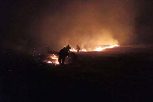 Incendio forestal arrasa 10 hectáreas de pastos y bosques de eucalipto en Áncash