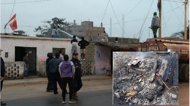Un anciano de 85 años que vivía solo murió calcinado al incendiarse su vivienda en Casma