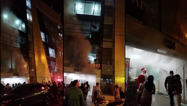 Se activaron las alarmas por incendio en céntrica galería de Chimbote