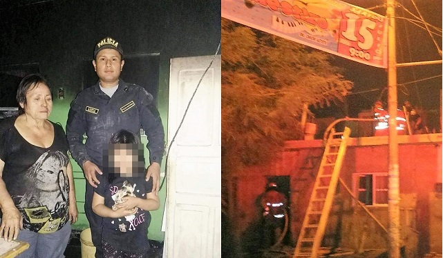 Una niña y su abuelita salvan de morir quemadas en el incendio de una vivienda en Chimbote