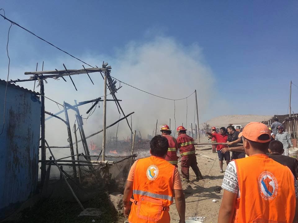 Manipulación de cohetecillo causó incendio en Villa Los Jardines