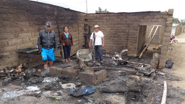 Fuego deja en escombros comedor popular en Casma y 20 familias se quedan sin recibir alimentos
