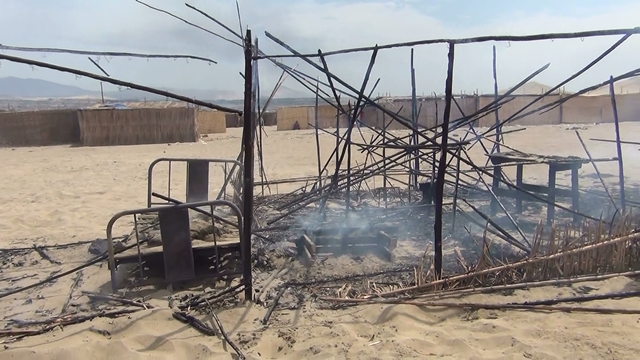 Nuevo Chimbote: incendio en el asentamiento Costa Blanca