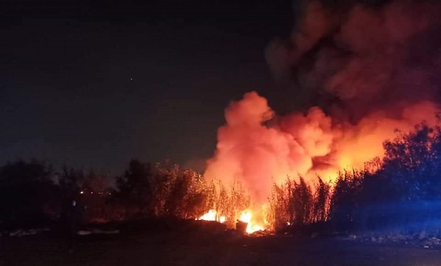 Fuego destruyó pastizales y arbustos en el sector de “Golfo Pérsico” en Nuevo Chimbote