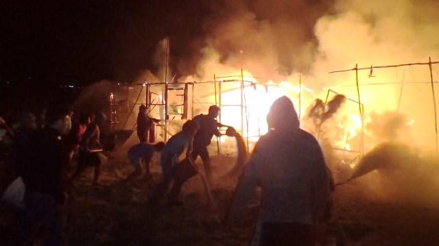 Incendio redujo a escombros 6 modestas viviendas en pueblo de Nuevo Chimbote