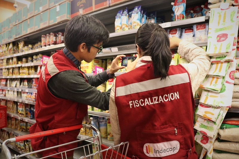 Indecopi realizó 2,531 supervisiones para identificar posibles afectaciones a consumidores
