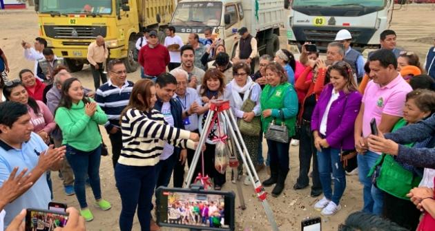 Inician obra de parque Biosaludable en urbanización Casuarinas de Nuevo Chimbote 