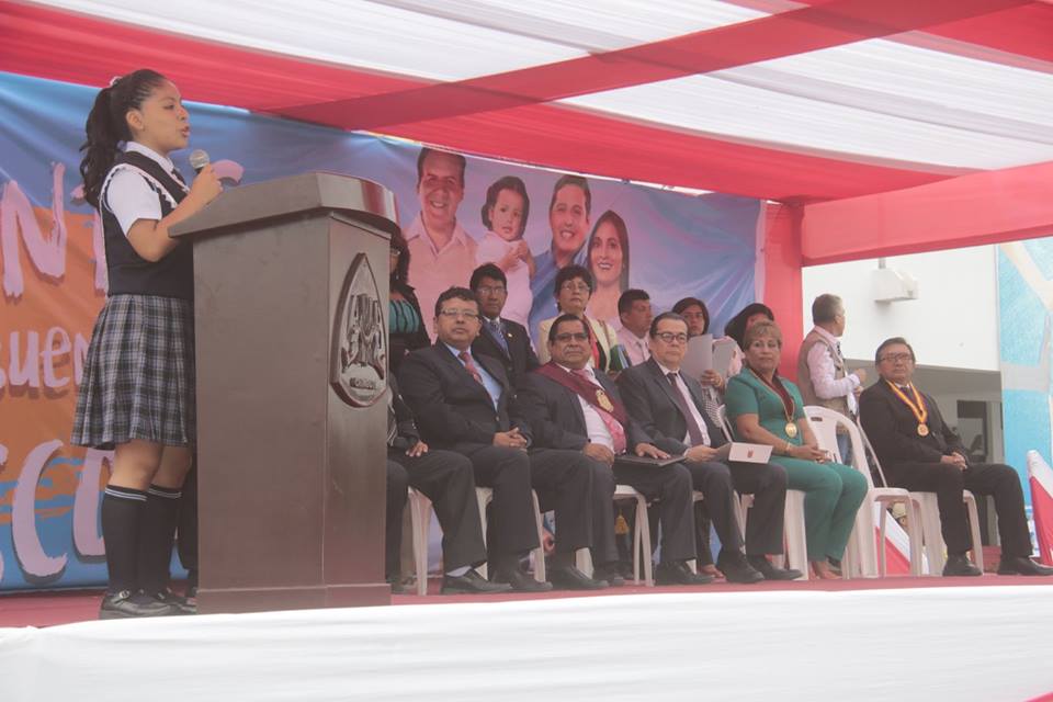 Chimbote: Ministro de Justicia y autoridades locales dieron inicio al Año Escolar 2018 en la I.E. San Pedro 