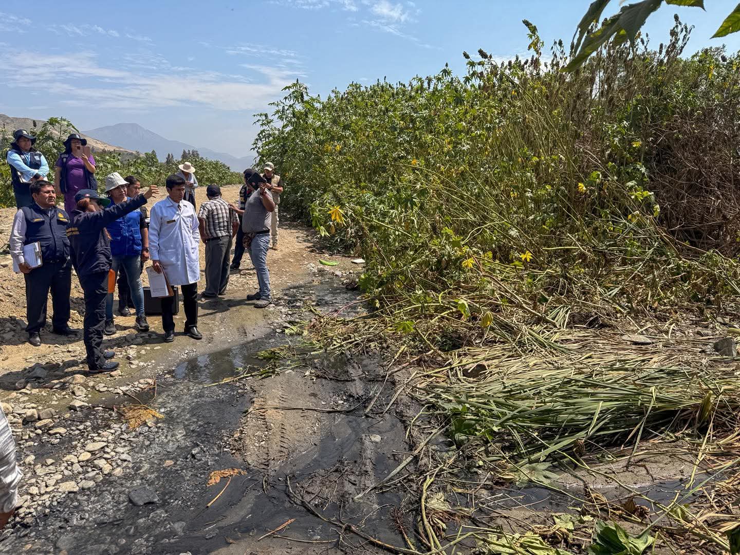 Inician diligencias preliminares por contaminación tras desborde de laguna de oxidación en Cascajal 