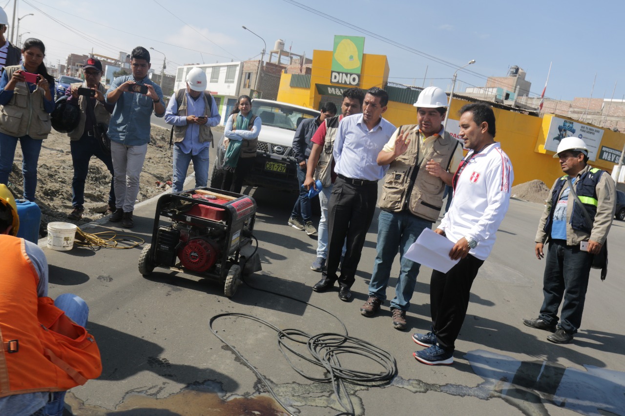Nuevo Chimbote: obras en avenida Brasil presentan 70% de avance