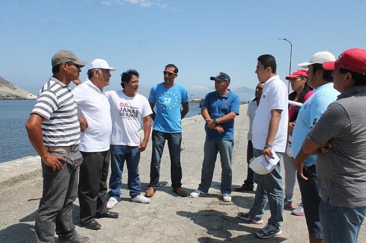  Samanco: inspeccionaron zona donde se construiría muelle artesanal