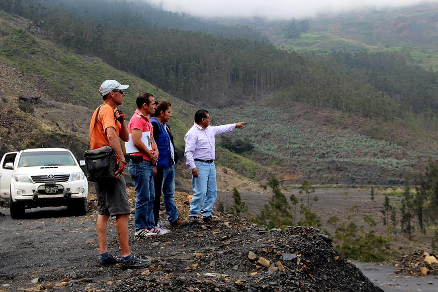 Áncash: alcalde de Pallasca y autoridades locales inspeccionaron zonas afectadas por lluvias