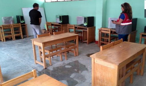 Ugel Santa monitorea instituciones educativas en riesgo en prevención de desastres