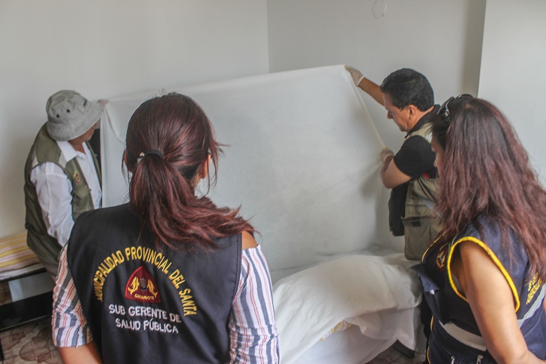 Funcionarios de la comuna provincial inspeccionaron hoteles del centro de Chimbote