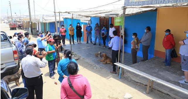 Chinecas inició inspección de pueblos ubicados en las 308 hectáreas en Nuevo Chimbote