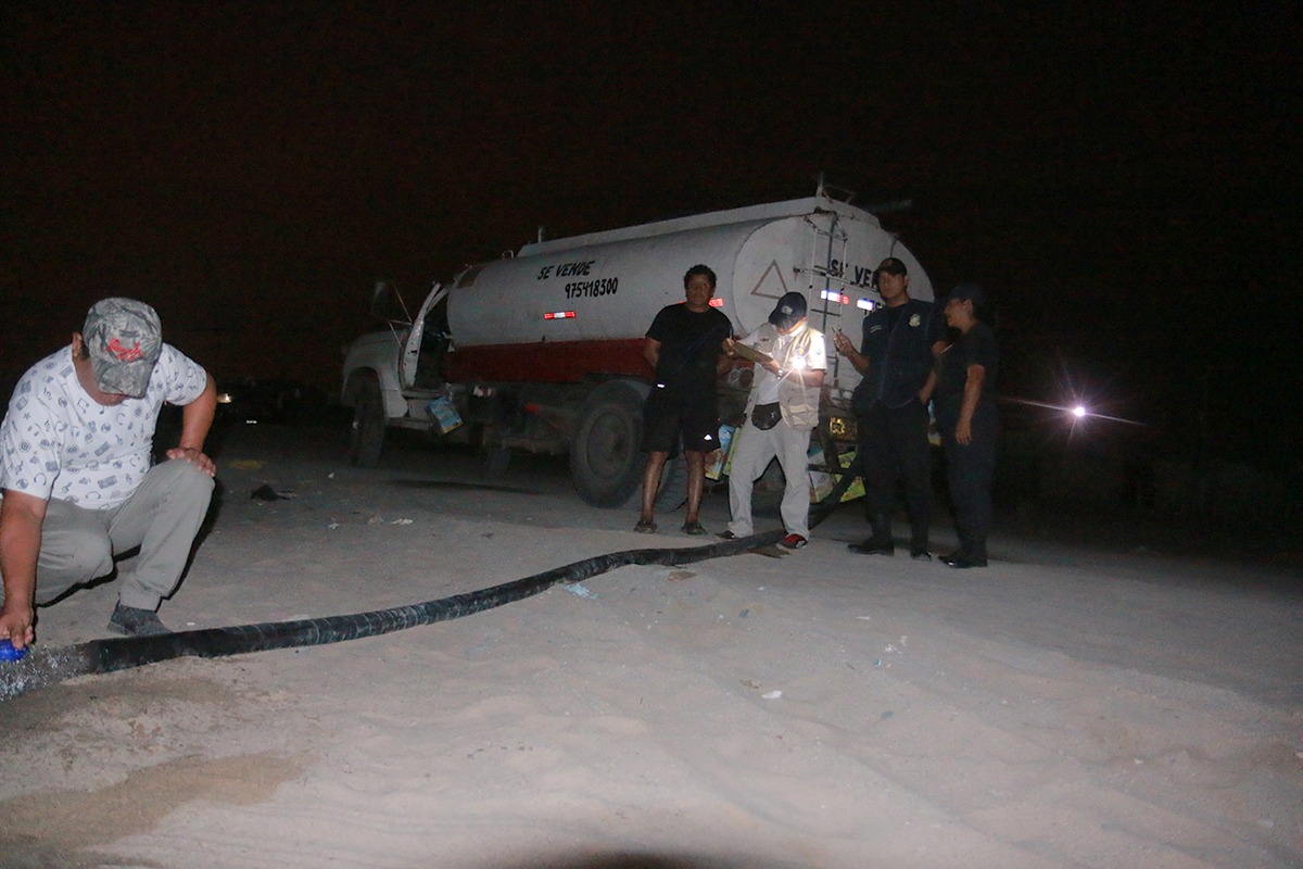 Municipalidad de Nuevo Chimbote realiza operativo inopinado a camiones cisterna