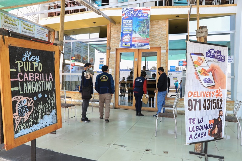 MPS y Fiscalía inspeccionan cevicherías verificando cumplimiento de protocolo sanitario y no ingreso de comensales