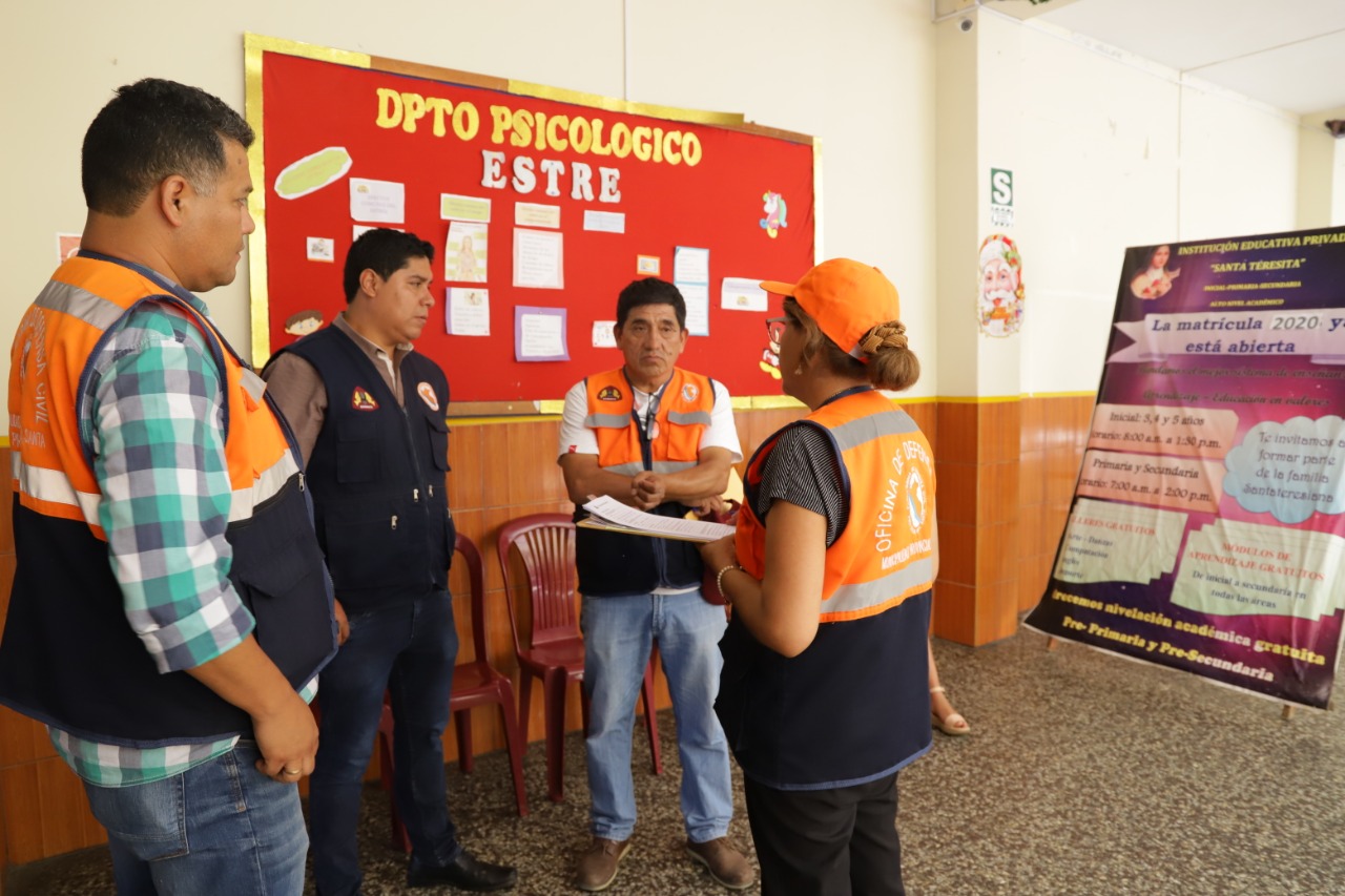 Chimbote: municipio inspecciona colegios por seguridad antes de inicio del año escolar