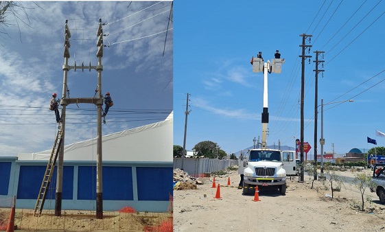 Instalan subestaciones eléctricas para planta de oxígeno y hospital temporal de la Villa Essalud