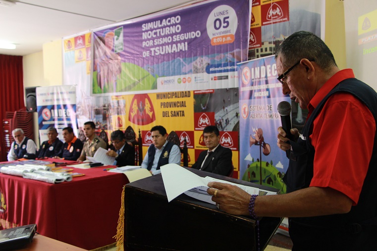 Alcalde de Chimbote invita a población a participar de simulacro de tsunami