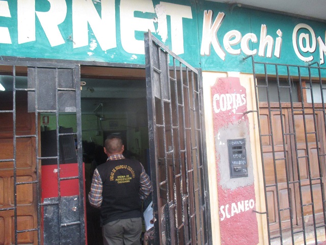 En operativo inopinado descubren a menor mirando pornografía en cabina de internet en Chimbote