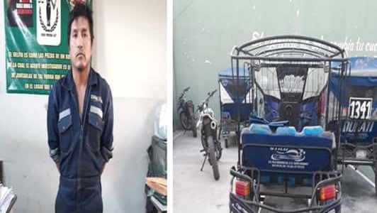 Intervienen a propietario de taller por recibir como empeño una motocar robada en Nuevo Chimbote