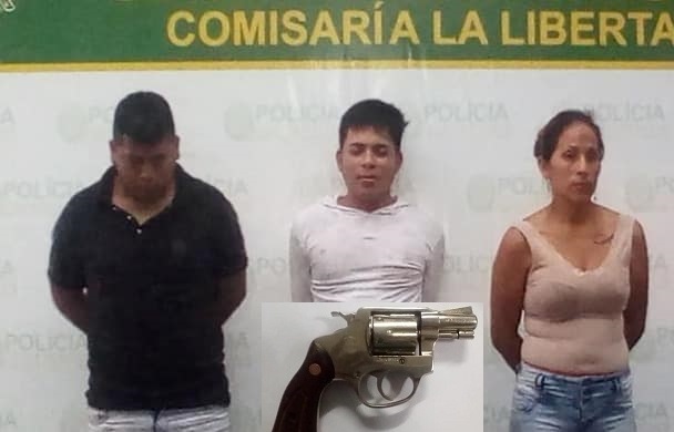 Intervienen a presuntos ladrones que se dedicarían a los robos al paso en Chimbote, portaban un revólver