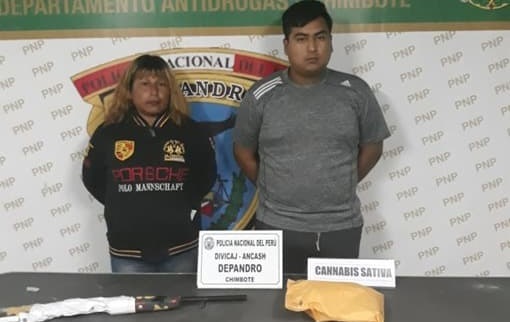 Policías detienen a una pareja con droga, trampera y una escopeta en San Jacinto, distrito de Nepeña