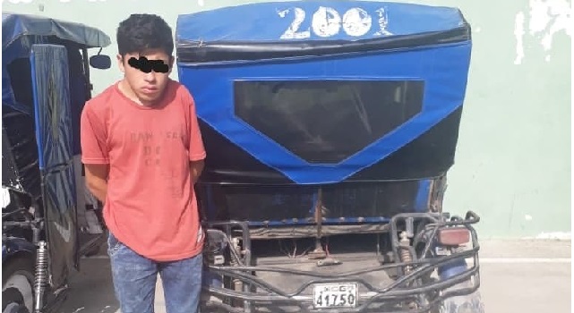 Retienen a menor por robar mototaxi y herramientas de Pronoe en Nuevo Chimbote