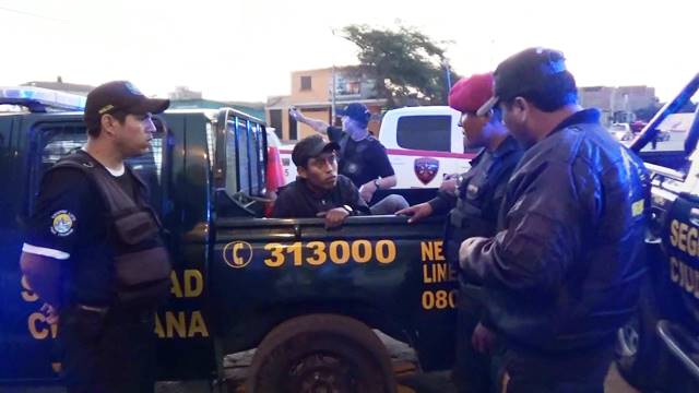 Nuevo Chimbote: mototaxista que habría consumido marihuana es intervenido en paradero