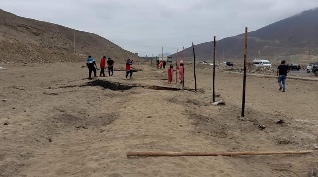 Más de 200 personas invaden terrenos cerca al túnel de Coishco en Chimbote