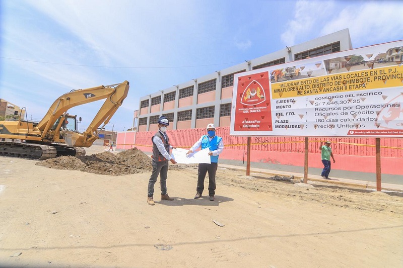 Chimbote: MPS invierte S/ 7.6 millones en obras de pistas y veredas en Miraflores Alto