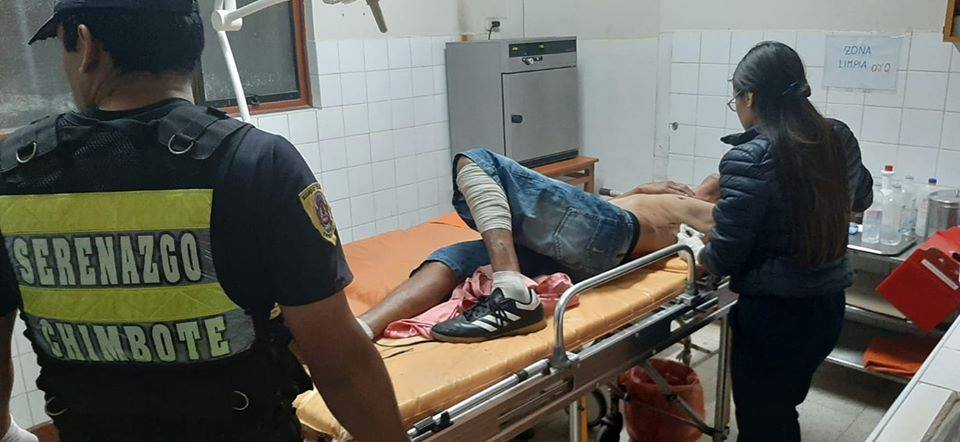 Chimbote: iracundo sujeto atacó a transeúnte con objeto punzocortante